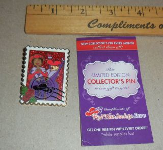 Vintage Red Hat Society Lapel Pin