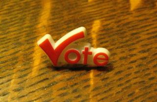 Vote Election Lapel Pin - Vintage Civic Duty Campaign Ballot Check Mark Badge