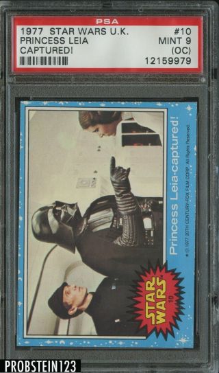 1977 Topps Star Wars U.  K.  10 Princess Leia Captured Psa 9 (oc)