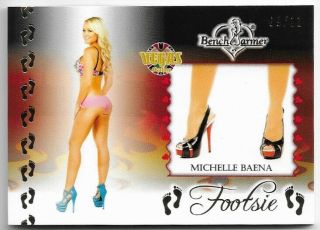 2020 20 Benchwarmer Vegas Baby Michelle Baena Gold Foil Footsie Card /11 Playboy