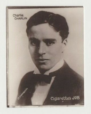 Charlie Chaplin 1926 Societe Job Film Star Real Photo Tobacco Card
