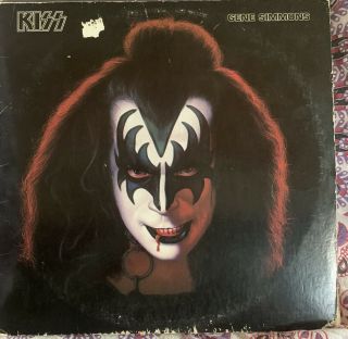 Gene Simmons Kiss Solo Album Lp Vinyl 1978 Casablanca Nblp 7120 Poster Sleeve