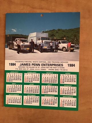 Vintage Postcard 1984 James Penn Waste St John U.  S.  Virgin Island Usvi