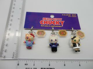 Hello Kitty × Child ' s Play Chucky Charm set USJ Japan Limited DANIEL Tiffany 3
