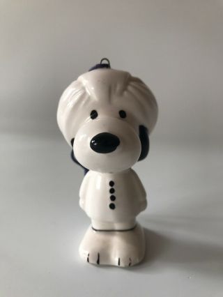 Vintage 1970’s Snoopy Christmas Ornament,  Turban,  India,  Asia,  By Determined