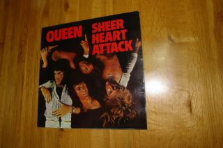 Queen - Sheer Heart Attack Vinyl Lp First Pressing Ex,