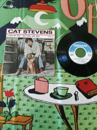 Cat Stevens I Love My Dog / Matthew And Son French Deram 15.  000 7 " Ex/nm