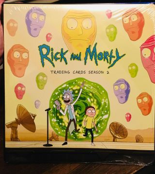 Rick And Morty Season 2 Factory Trading Card Binder W/ Exclusive B1 Card