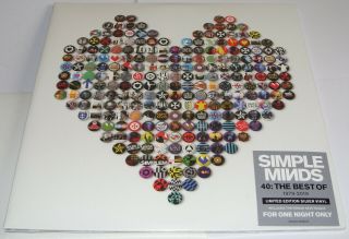 Simple Minds - 40: The Best Of 1979 - 2019 Double Lp Limited Silver Vinyl Jim Kerr