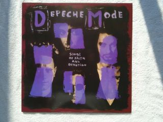Depeche Mode " Songs Of Faith & Devotion " Green Vinyl Lp With Printed Inner