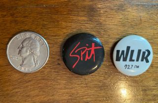 Vintage 1980’s Wlir Long Island Radio Spit Night Club Pins