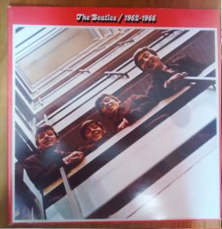 The Beatles Double Lp 1962 - - 1966 Lyric Inners Apple Near