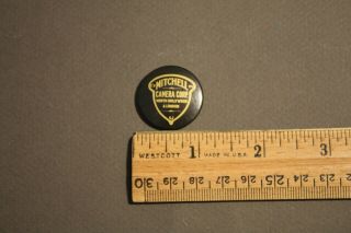 Vintage Mitchell Camera Corp North Hollywood & London Pinback Pin Button