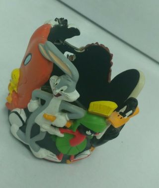 1997 Wb Studio Store Looney Tunes Christmas Candle Votive Bugs Daffy Taz Tweety
