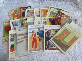 Vintage Postcard X 27 Seaside Humour Comic Most Have A Fault See Photos