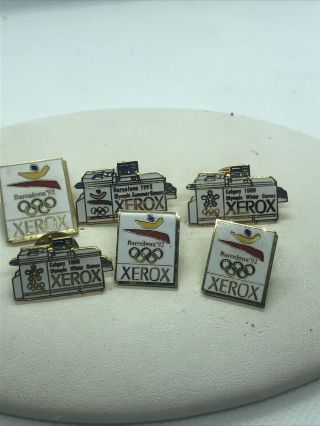 6 Xerox Barcelona Spain 1992 Summer Olympic Logo Lapel Pin