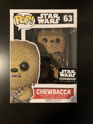 Funko Pop Star Wars Flocked Chewbacca Smuggler’s Bounty Exclusive 63