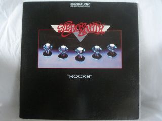 Aerosmith “rocks” 1976 Quadraphonic Vinyl Record Album Strong Vg,