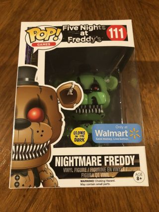 Funko Pop Fnaf Five Nights At Freddys - Nightmare Freddy (walmart Exclusive) 111