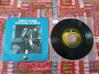 The Beatles Ringo Starr Italy Apple 45 Beaucoups Of Blues 1970 Picture Sleeve