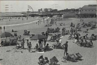 Vintage Postcard Humewood Beach Port Elizabeth South Africa 1961 People Swimsuit