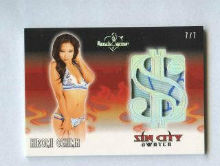 2020 Benchwarmer Pewter Vegas Baby Premium Sin City Hiromi Oshima Swatch 7/7