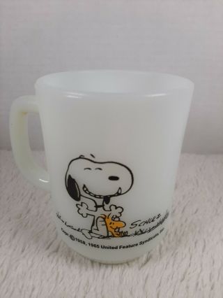 Fire King Snoopy Woodstock Mug This Has Been A Good Day Anchor Hocking Schulz