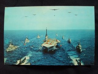 Vintage Postcard Military - U.  S.  Navy Task Force Group Alfa - Warships & Submarines