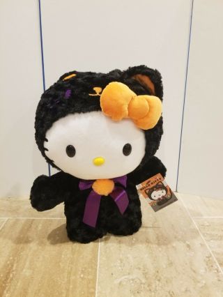 Nwt Sanrio 19” Hello Kitty Halloween 2019 Greeter Toy Figure Plush Black Cat