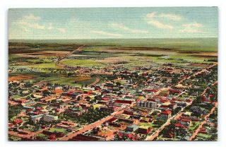 Vintage Postcard Air View Roswell Mexico G10