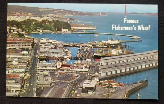 Vintage Usa Postcard San Francisco California Fisherman 