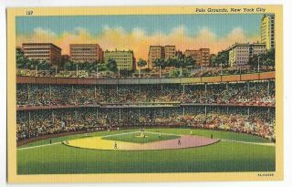 Vintage Polo Grounds,  Stadium,  Home Of The Ny Giants - York City,  Ny - Ct 1937