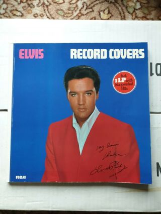 Elvis Presley Record Covers.  Book And Vinyl Lp.