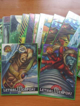1995 Fleer Ultra X - Men.  21 Cards Including Lethal Weapons