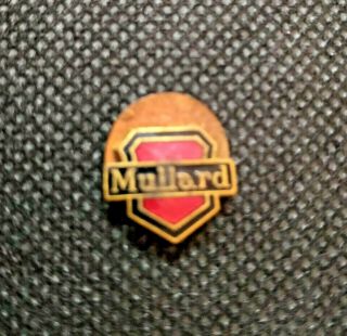 Antique Button Pin Badge From The Mullard Radio Valve Co.  Ltd.  - 40 