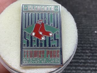 Boston Red Sox Eleventh Fenway Park Stunning World Series Media Press Pin.