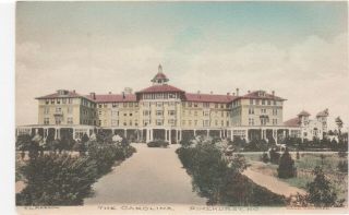 Pinehurst,  Nc Postcard The Carolina Hotel,  Hand Colored E.  L.  Merrow Vintage 1910