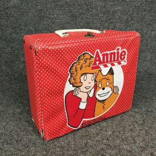 Vintage Annie Vinyl Lunchbox With Thermos 1981 By Aladdin In EUC 2