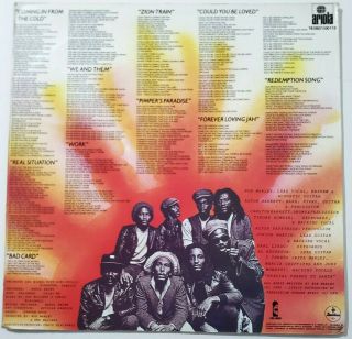 Bob Marley & The Wailers ‎– Uprising LP Colombian Press 1980 Ariola 2