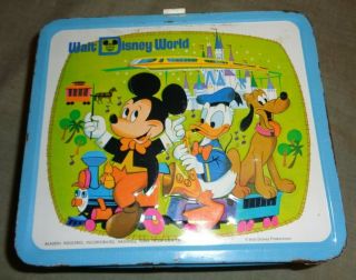 Vintage Walt Disney World Metal Lunch Box Only
