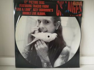Ozzy Osbourne Changes Live 12 " Vinyl Single/ Picture Disc 1993 Vg