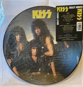 Kiss - Crazy Nights - 1st Edition Us Vinyl Picture Disc (1987) Ex Cond