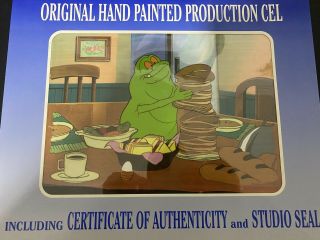 Filmation (hand Painted Production Cel) " The Real Ghostbusters " Cartoon With