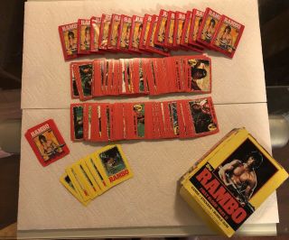 1985 Rambo First Blood Part 2 Trading Cards