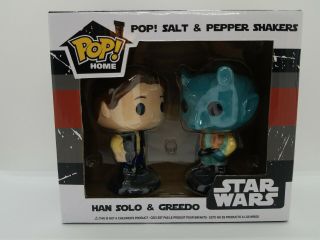 Funko Pop Home Han And Greedo Star Wars Salt And Pepper Shaker Set