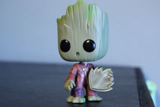 Funko Pop Marvel Guardians Of The Galaxy Baby Groot W/ Shield Hot Topic 208
