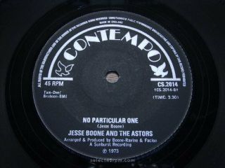 Jesse Boone & Astros No Particular One Contempo Cs 2014 Soul 1965 G