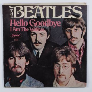 Rock 45 BEATLES I Am The Walrus CAPITOL picture sleeve 2