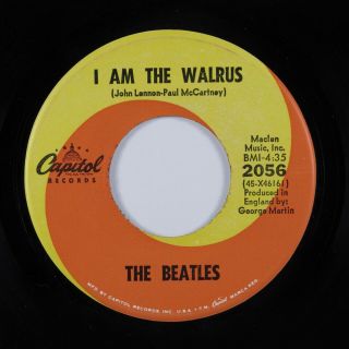Rock 45 BEATLES I Am The Walrus CAPITOL picture sleeve 3