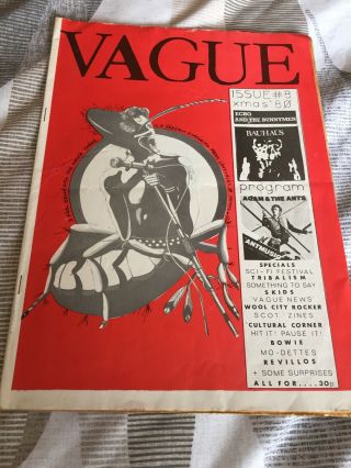 Vague Fanzine Issue 8 Xmas 1980 Adam And The Ants Futurama 2 Bauhaus